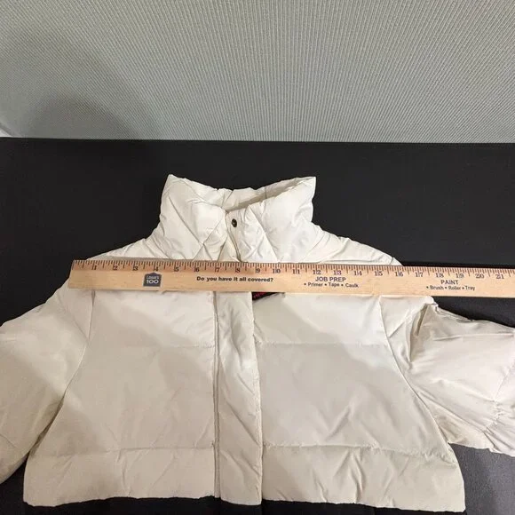 Tommy Hilfiger Womens Colorblock Puffer Jacket M Black & White Winter Coat - Picture 7 of 12